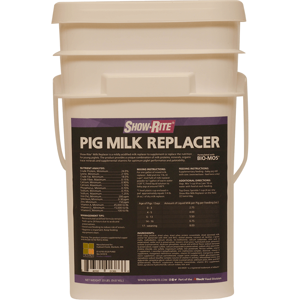 Proven Pig Milk Replacer ShowRite® Baby Pig / Piglet Health