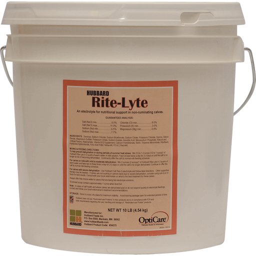 Electrolytes Supplement for Calves - Hubbard Rite-Lyte