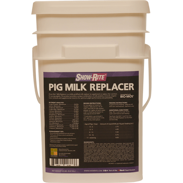 Pig Milk Replacer - Show-Rite® - Piglet / Baby Pig Health