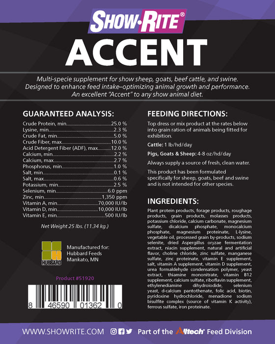 Show-Rite® Accent Multi Species Supplement