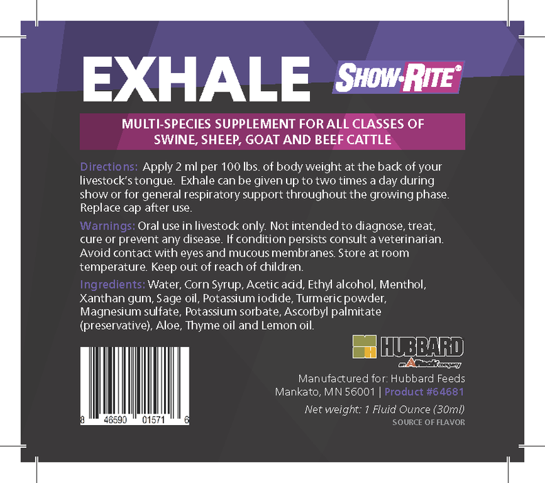Show-Rite® Exhale Multi-Species Supplement